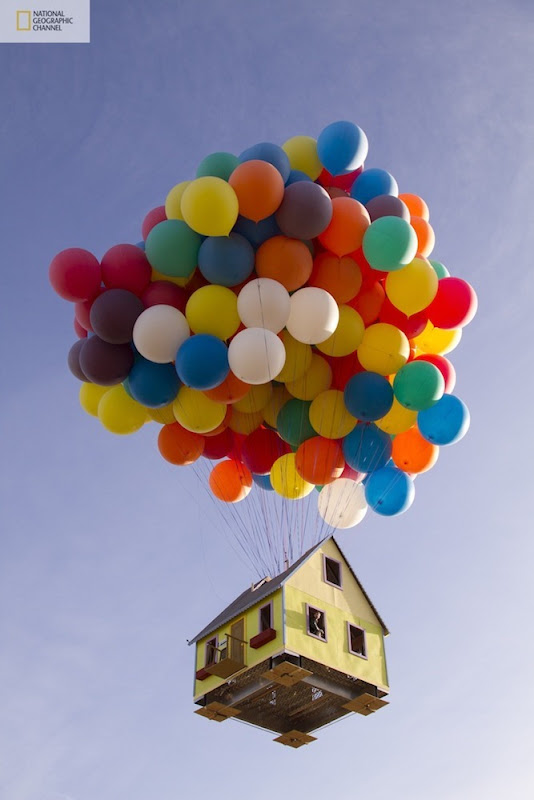 Floating House From Pixar Movie ‘Up’ Recreated in Real Life Amusing